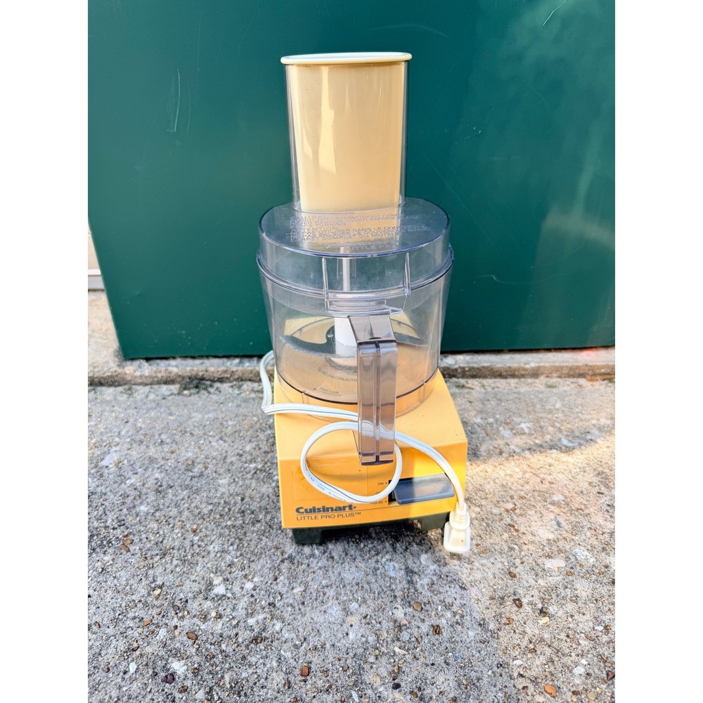 Cuisinart Little Pro Plus Food Processor Vintage Yellow Model LPP Japan Made